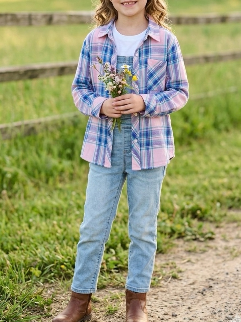 Rails Girls Hudson Plaid Shirt Size 6-7